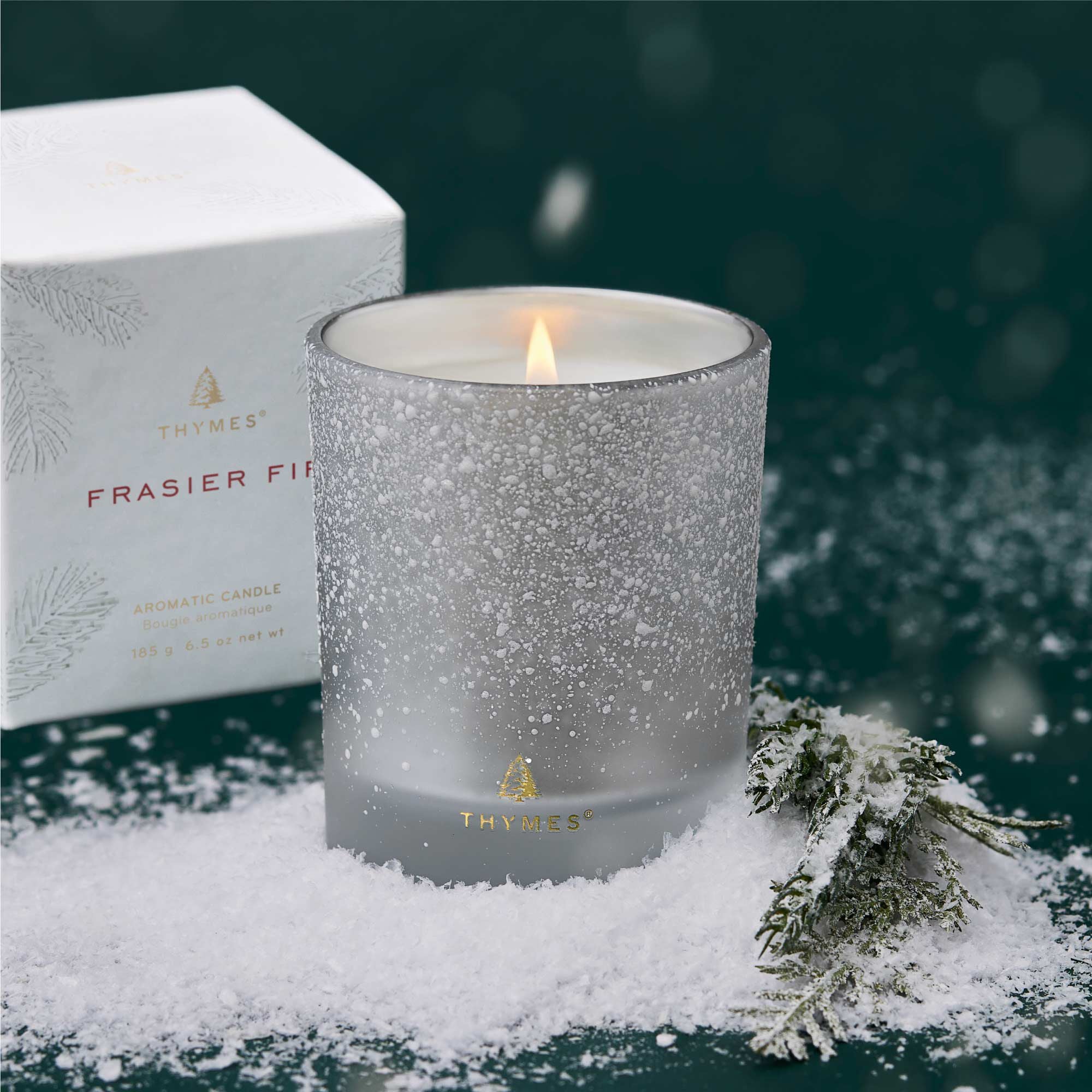 Frasier Fir? Flocked 6.5 oz Poured Candle - Image 2