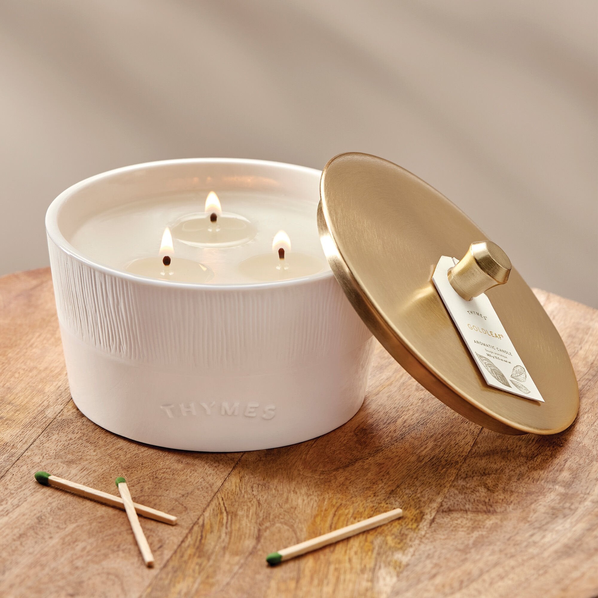 Goldleaf Statement 3-Wick Candle - Image 5