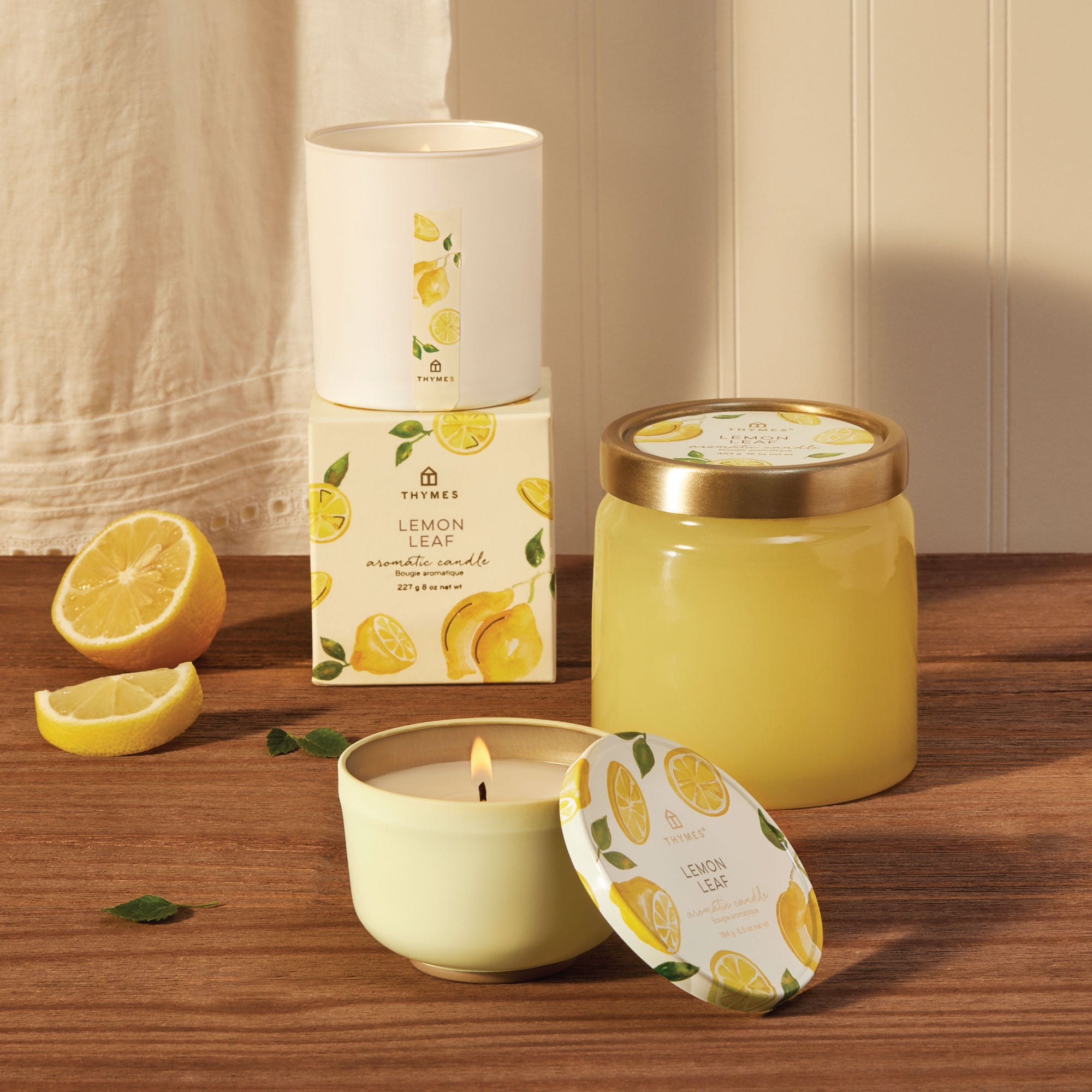 Lemon Leaf Poured Candle Tin - Image 4
