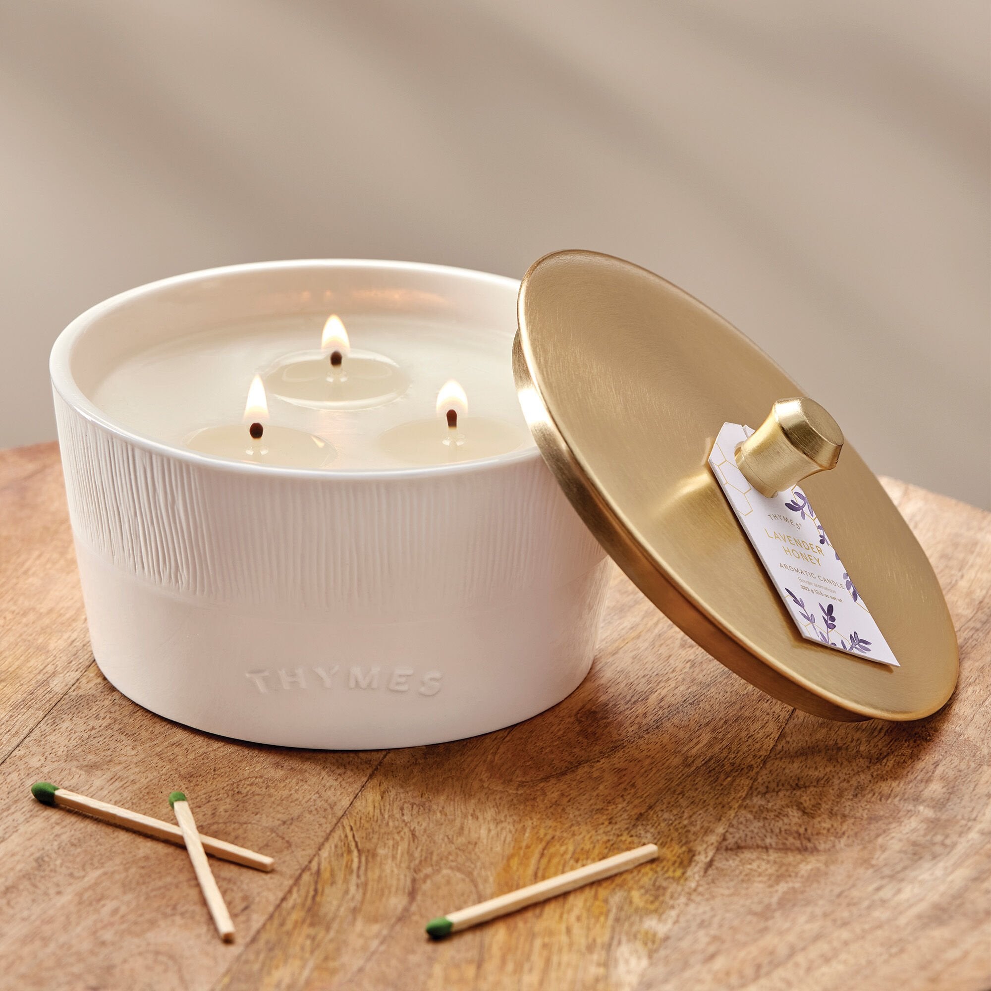 Lavender Honey Statement 3-Wick Candle - Image 2