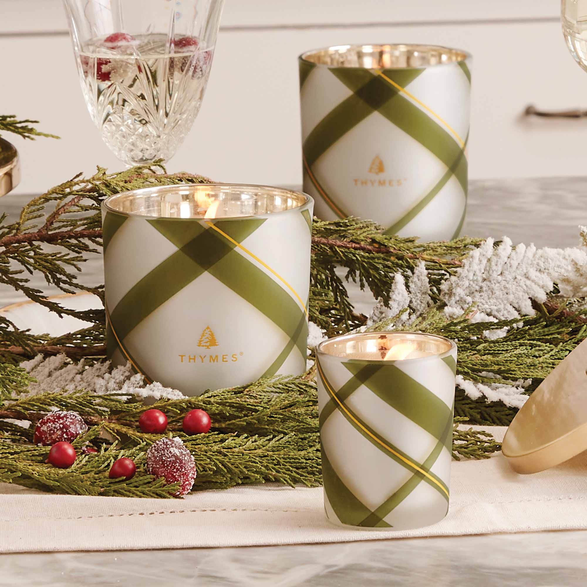 Frasier Fir? Frosted Plaid Medium Candle - Image 4