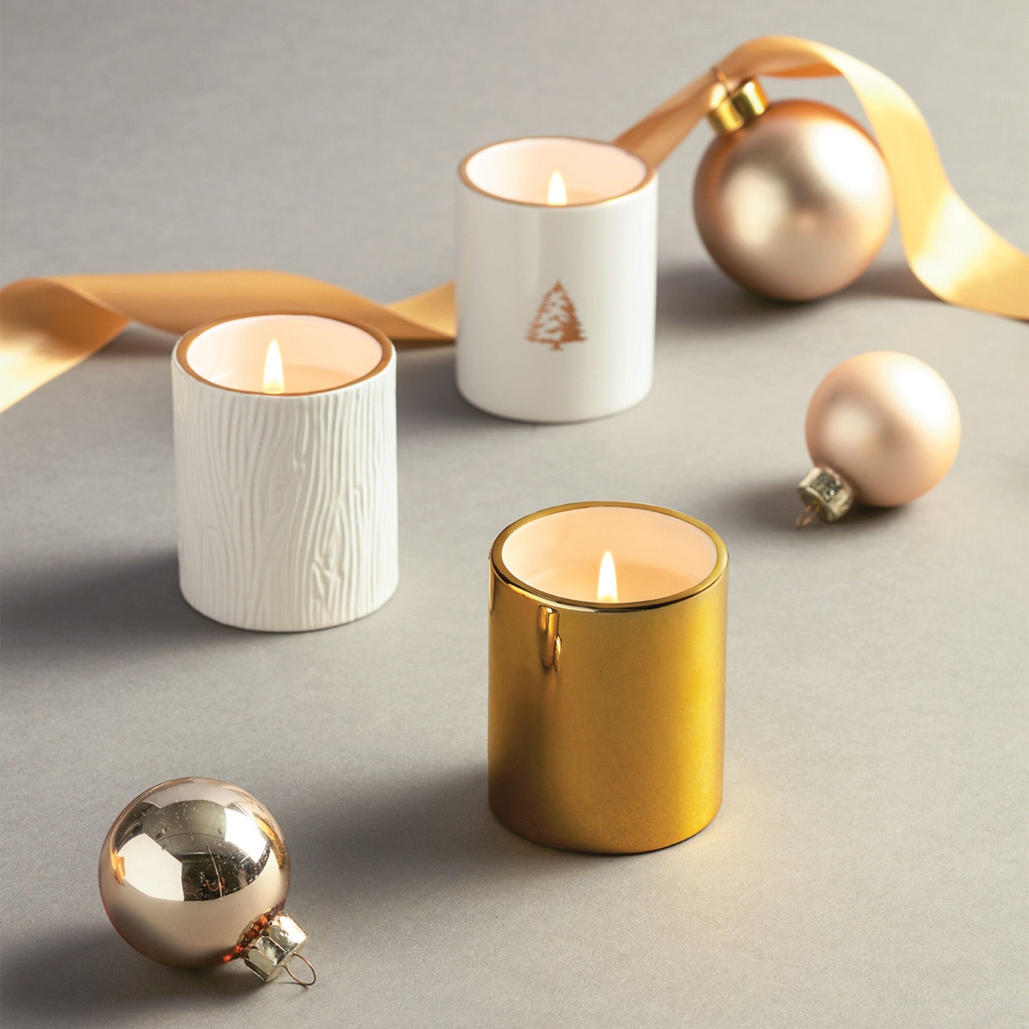 Frasier Fir® Gilded Poured Candle Trio Set - Image 2
