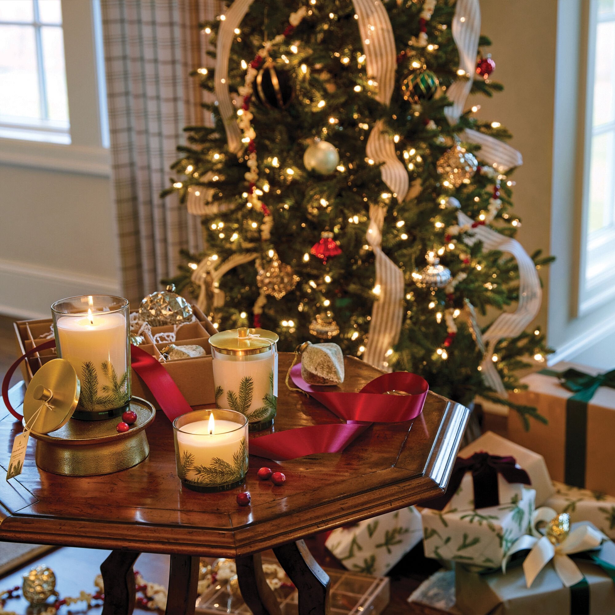 Frasier Fir? Heritage Large Pine Needle Luminary - Image 3