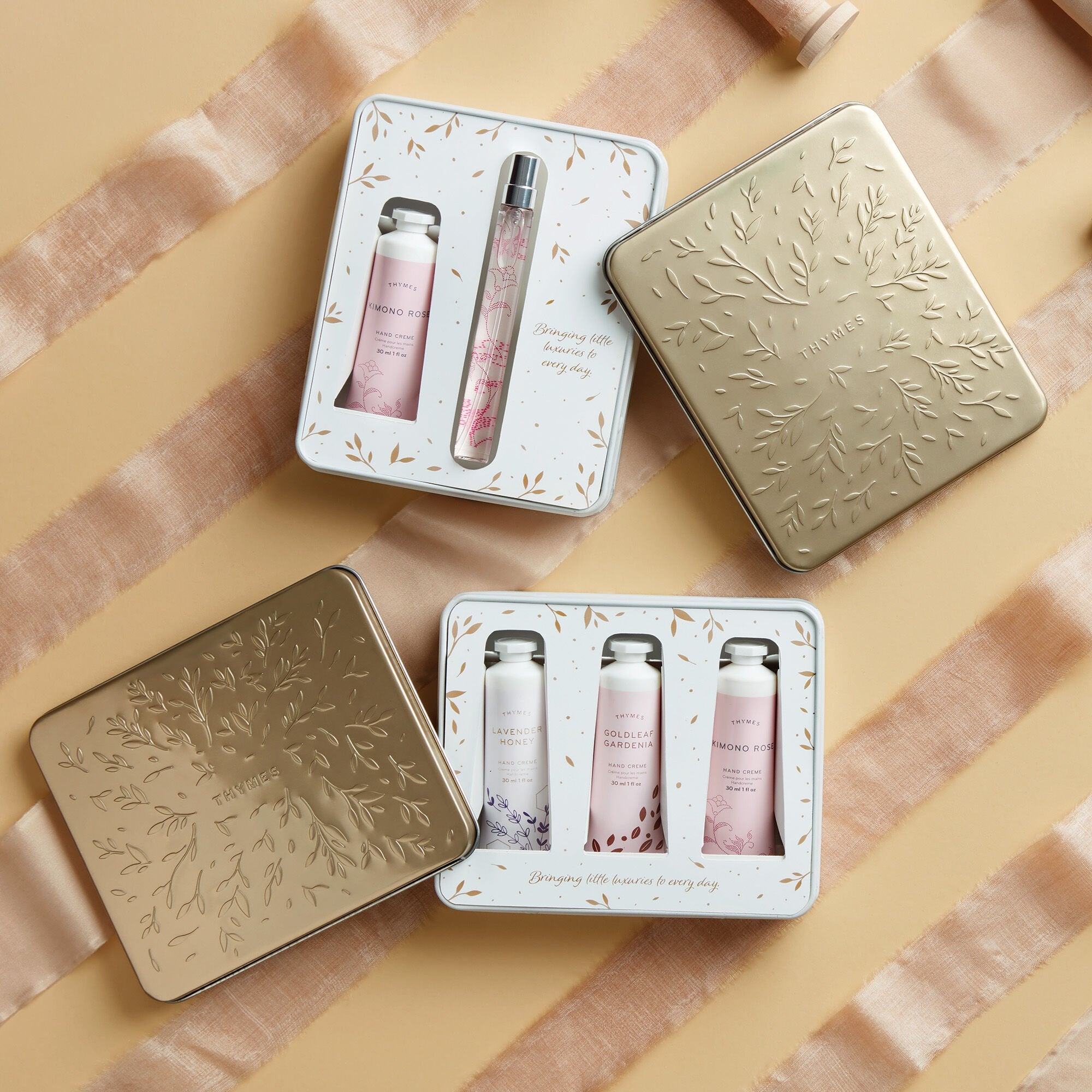 Kimono Rose. Lavender Honey & Goldleaf Gardenia Hand Cream Trio - Image 2