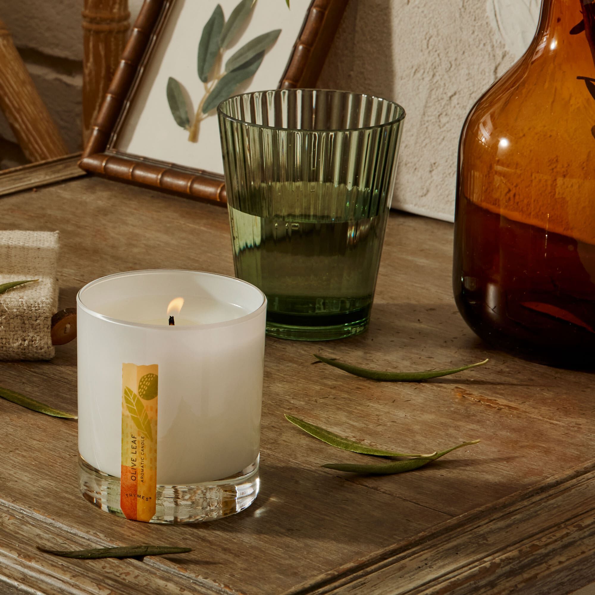 Olive Leaf Candle - Image 2