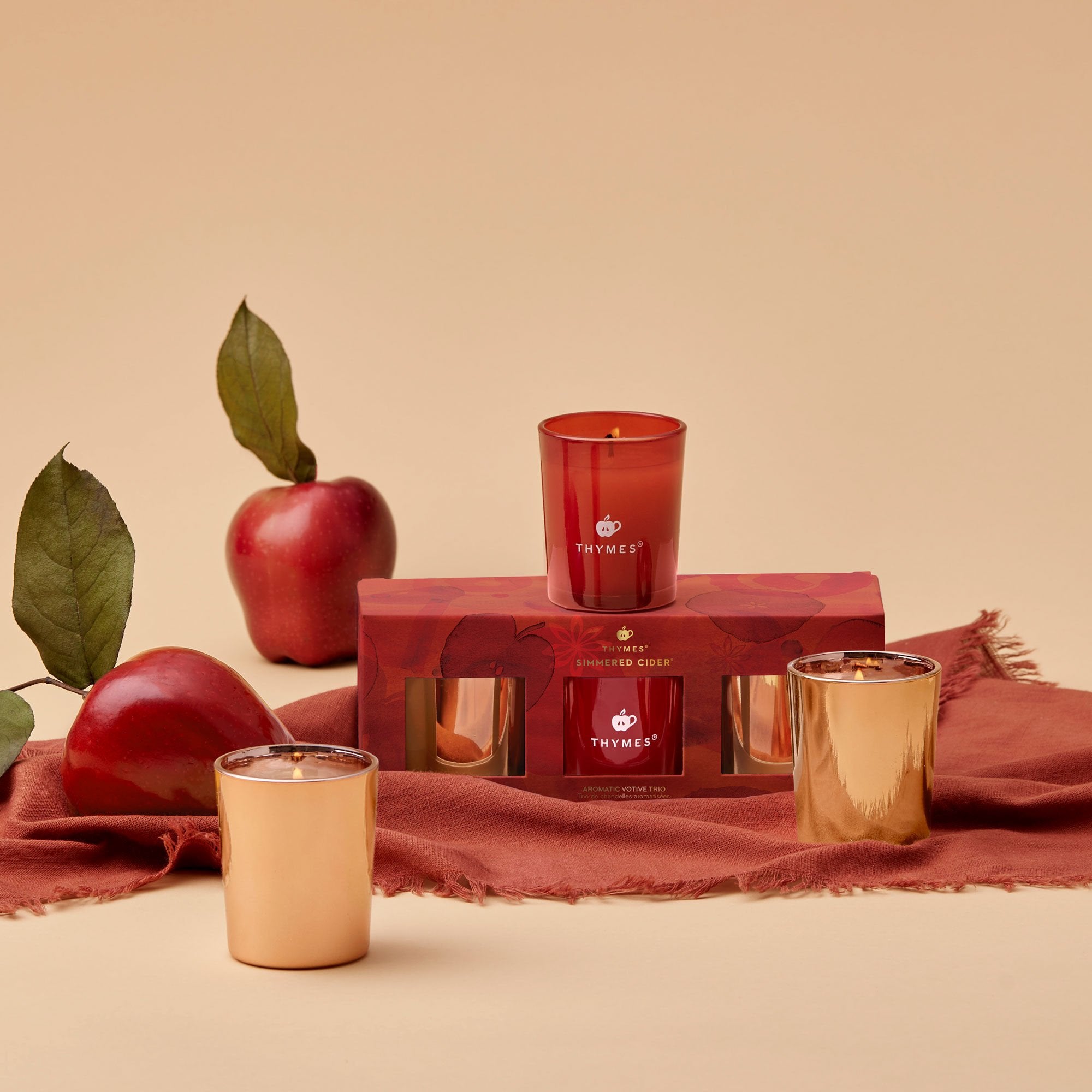Simmered Cider Aromatic Votive Trio - Image 2